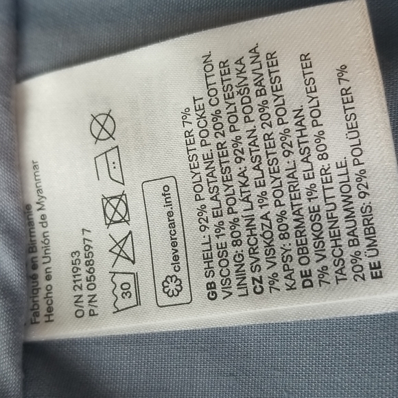 (10) H&M Blue Straight Leg Trouser ❤Pretty ❤️ Classic ❤️ Dressy ❤️ Work or Play - Picture 8 of 10